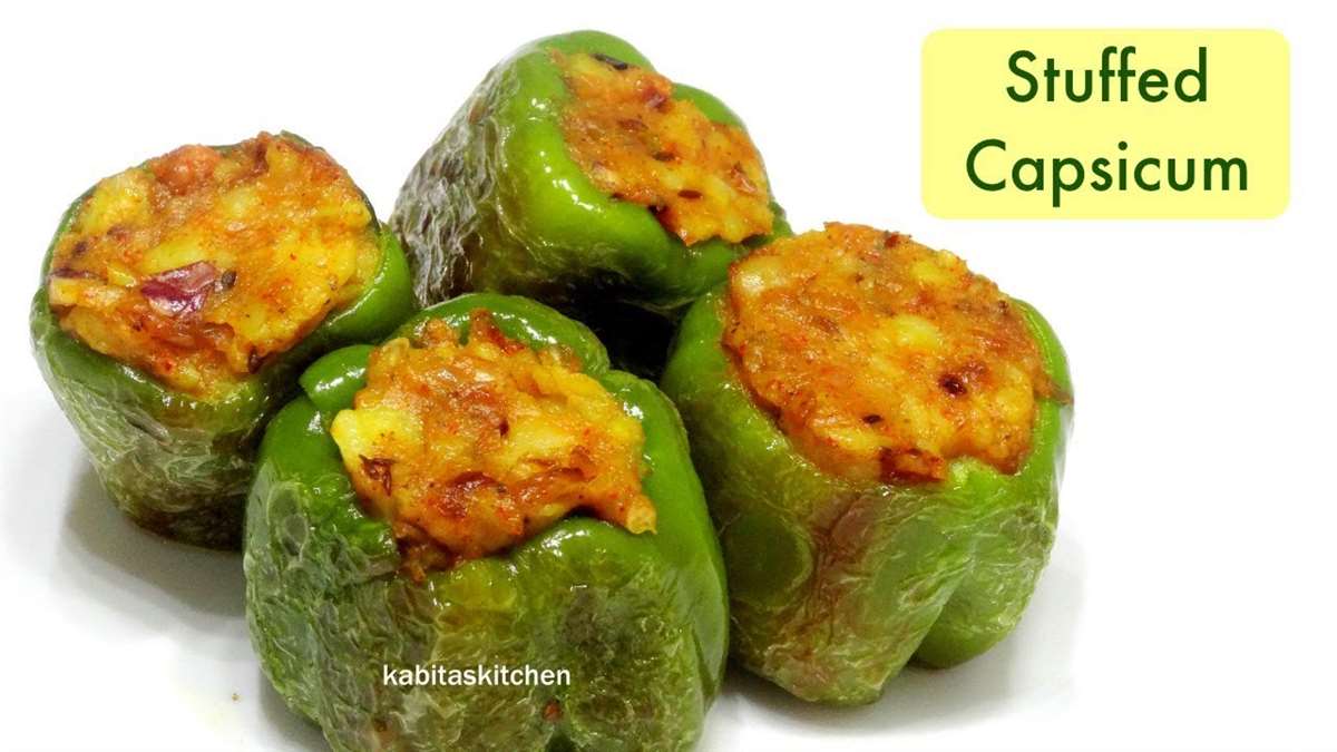 Stuffed Capsicum Recipe Bharwa Shimla Mirch Recipe