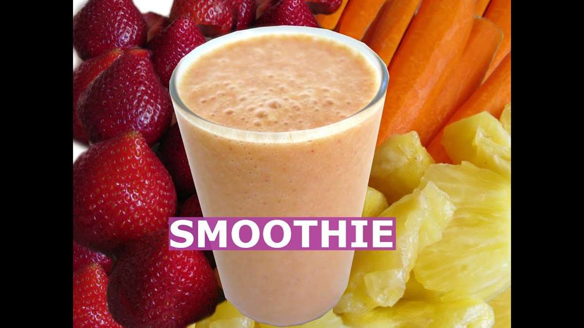 Pineapple Strawberry Banana Carrot Smoothie Recipe