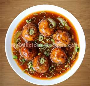 MyDelicious Recipes-Gravy Veg Manchurian